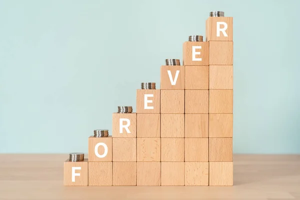 stock image Wooden blocks with 