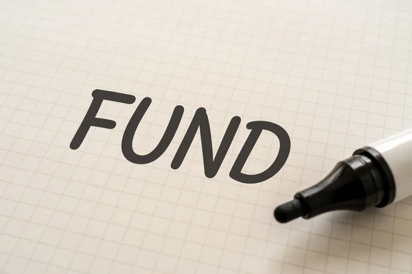 Witboek Geschreven Fund Met Markeringen — Stockfoto
