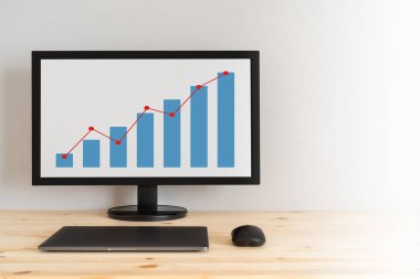 bilgisayar monitörü grafik ile