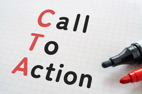 Weißbuch Geschrieben Call Action Mit Marker Handschriftlicher Text Auf Papier — Stockfoto