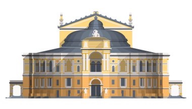 Odesa Ulusal Akademik Opera ve Bale Tiyatrosu 'nun Düz Çizimi