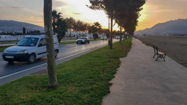 Απολαύστε Την Ομορφιά Ενός Sunset Drive Ανάψτε Τις Αισθήσεις Σας — Φωτογραφία Αρχείου