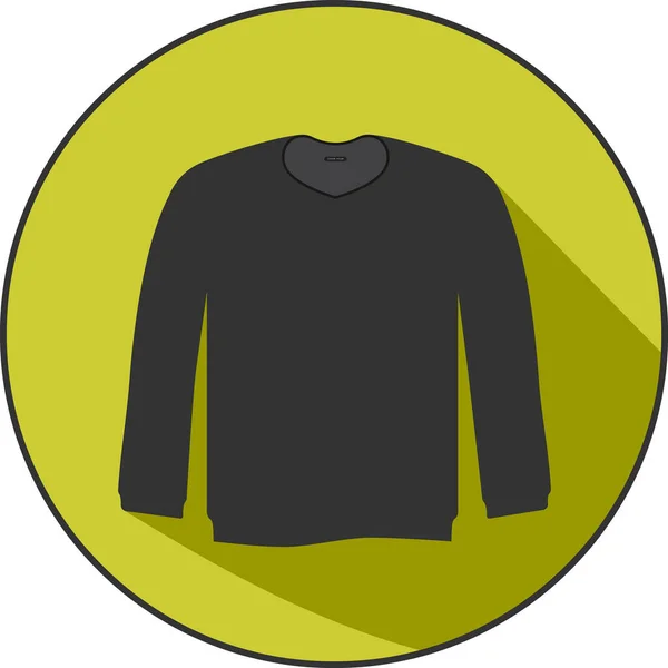 Sweatshirt Icon Flat Icon Sweatshirt Simple Yet Elegant Design Would — Stock Vector