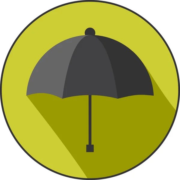Sateenvarjo Kuvake Tämä Tasainen Kuvake Sateenvarjo Yksinkertainen Mutta Tyylikäs Muotoilu — vektorikuva