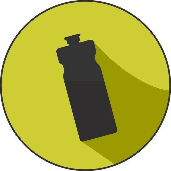 Значок Бутылки Водой Плоская Икона Бутылки Водой Простой Элегантный Дизайн — стоковый вектор