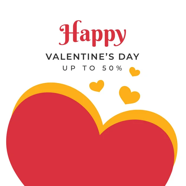 Ventes Affiches Saint Valentin Annonçant Votre Produit Vous Pouvez Facilement — Image vectorielle