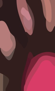 Estetik renkli soyut arkaplan. Çeşitli şekiller ve eşsiz bir kompozisyon. Poster ve afişe uygun