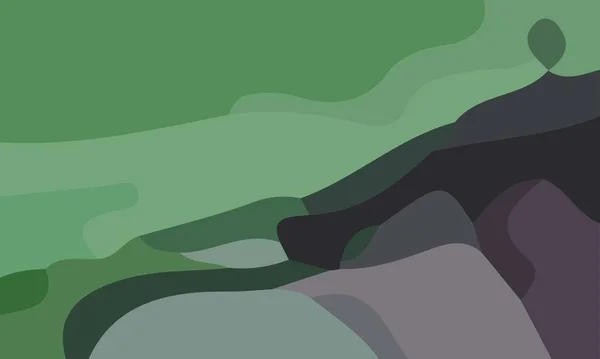Эстетический Зеленый Абстрактный Фон Копировальным Пространством Подходит Плаката Баннера — стоковый вектор