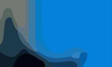 Kopya alanı olan estetik mavi soyut arkaplan. Poster ve afişe uygun