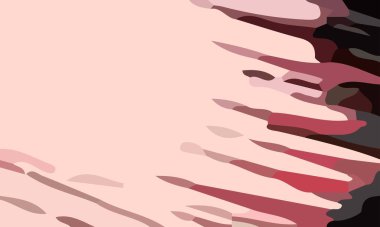 Fotokopi alanı olan estetik şeftali arkaplanı. Poster ve afişe uygun