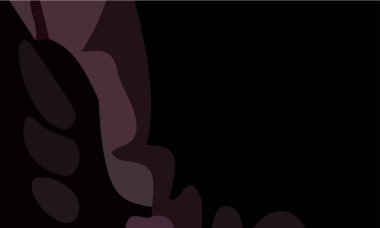 Şekiller ve kırmızı renklerin kombinasyonuyla estetik sanat. Arkaplan ve poster için uygun