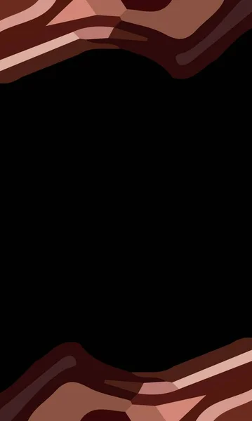 Şekiller ve kırmızı renklerin kombinasyonuyla estetik sanat. Arkaplan ve poster için uygun