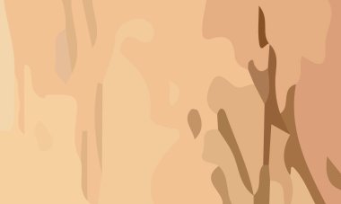 Şekiller ve kahverengi renklerin kombinasyonuyla estetik sanat. Arkaplan ve poster için uygun