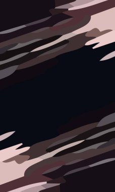 Şekiller ve kırmızı renklerin kombinasyonuyla estetik sanat. Arkaplan ve poster için uygun