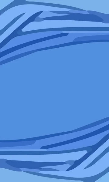 Şekiller ve mavi renklerin kombinasyonuyla estetik sanat. Arkaplan ve poster için uygun