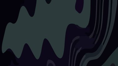 Benzersiz şekiller ve yeşil renklerin kombinasyonuna sahip estetik soyut kompozisyonu