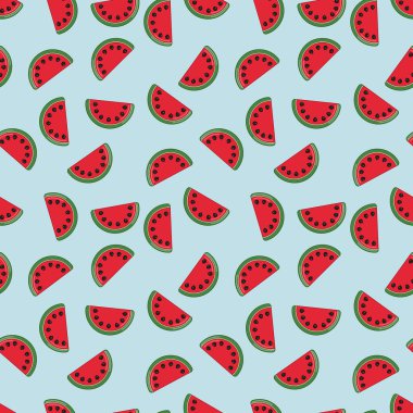 Kırmızı karpuz dilimi yaz için izole edilmiş ikon tasarımı beyaz arka planda pozitif komik düz çizim. çizgi film biçimi