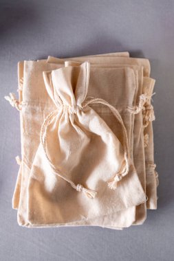 Eco friendly reusable cotton drawstring bags for sustainable living.