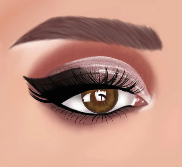 Maquillaje Eye Art — Foto de Stock