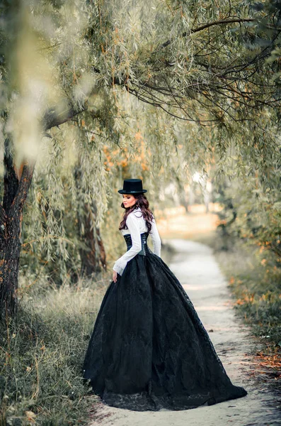 Porträt Der Herrlichen Mode Gothic Girl Fantasy Art Work Amazing — Stockfoto