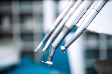 Diş aletleri. Diş hekimliği için profesyonel ekipman. Diş sağlığı. Diş Kliniği.