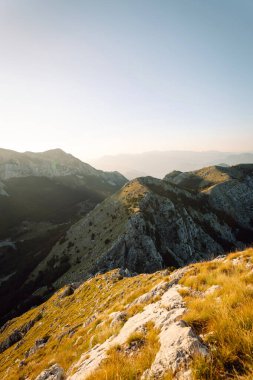 Vahşi dağlar manzara manzarası. Avrupa. Doğa konsepti. Karadağ. Durmitor