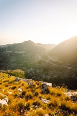 Vahşi dağlar manzara manzarası. Avrupa. Doğa konsepti. Karadağ. Durmitor