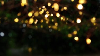  Soyut Bokeh ışıkları arka planda. Yeni yıl ve tatil konsepti.