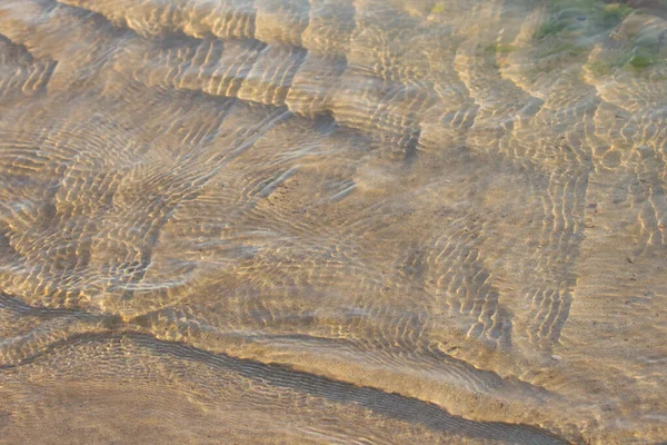 Limpo Transparente Oceano Fundo Ondulação Água Foco Seletivo — Fotografia de Stock