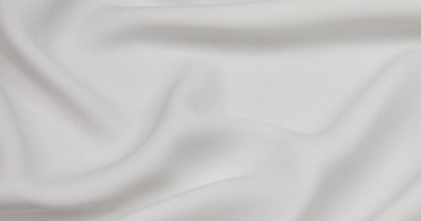 White Fabric Background White Cloth Waves Background Texture White Fabric — Video Stock