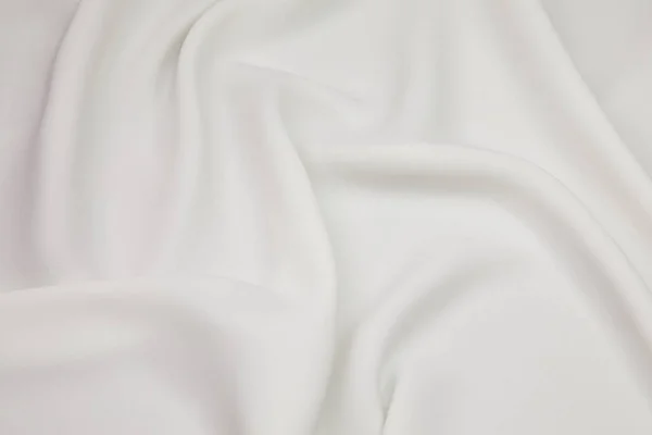 White Fabric Background White Cloth Waves Background Texture White Fabric —  Fotos de Stock