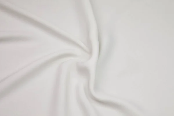 White Fabric Background White Cloth Waves Background Texture White Fabric —  Fotos de Stock