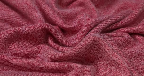 Pink Fabric Background Pink Cloth Waves Background Texture Pink Fabric — Stockvideo