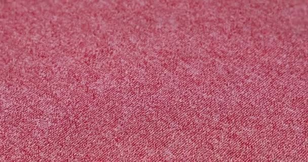 粉色面料背景 粉红织物织物纺织材料 — 图库视频影像