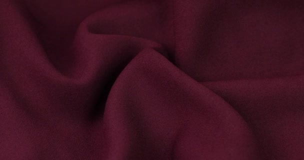Burgundské Látkové Pozadí Burgundské Tkaniny Vlny Pozadí Textury Burgundský Textilní — Stock video
