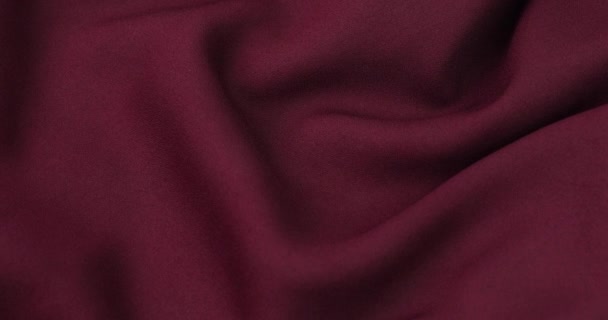 Burgundské Látkové Pozadí Burgundské Tkaniny Vlny Pozadí Textury Burgundský Textilní — Stock video