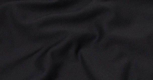 Black Fabric Background Black Fabric Cloth Textile Material — Αρχείο Βίντεο