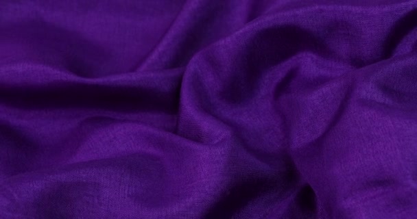 Фиолетовый Фон Ткани Фиолетовые Волны Ткани Текстуры Фона — стоковое видео