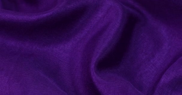 紫色面料背景 紫色布波纹背景质感 — 图库视频影像