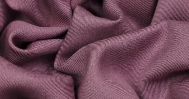 Růžová Látka Látka Růžové Tkaniny Vlny Pozadí Textura — Stock video