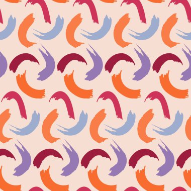 Moda soyut boya kusursuz bir desen oluşturur. Beyaz arkaplanda vektör düz minimalist desen. Moda renk tasarımı. Ev dekorasyonu, tekstil, ambalaj, hatıra defteri, arka plan için mükemmel.