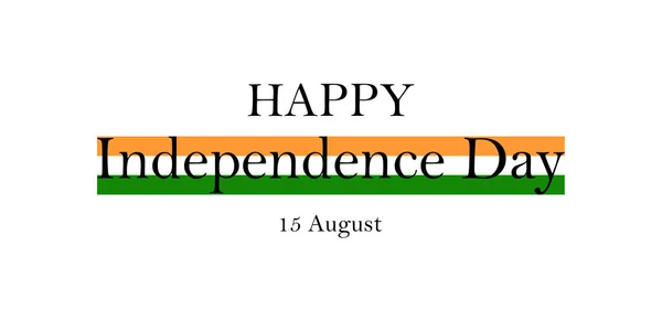 Festa Dell Indipendenza Dell India Bandiera Nazionale Dell India Tricolore — Vettoriale Stock
