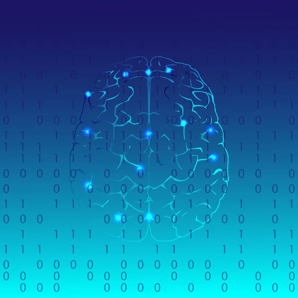 Red Neuronal Inteligencia Artificial Tecnología Informática Imagen Vectorial — Archivo Imágenes Vectoriales