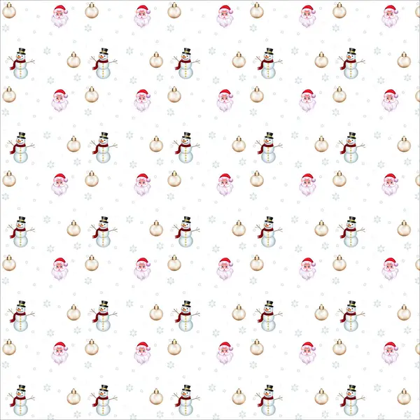 Modèle Noël Avec Motif Sans Couture — Image vectorielle