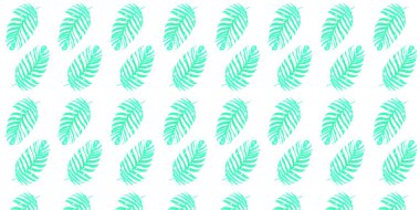 Avuç içleri arka plan vektörüyle kusursuz desen. Çiçek deseni, tropikal bitkiler, vektör illüstrasyonu. 