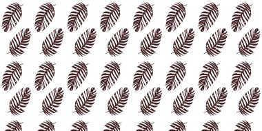 Avuç içleri arka plan vektörüyle kusursuz desen. Çiçek deseni, tropikal bitkiler, vektör illüstrasyonu. 