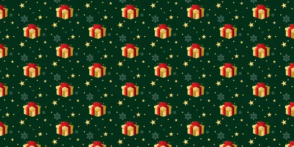 Zeichnung Verpackung Für Geschenke Festliche Feier Der Feiertage Weihnachten Neujahr — Stockvektor