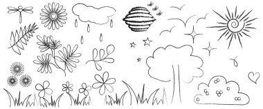 Not alma, altını çizme ve El stili metinde altını çizmek için elementler. 