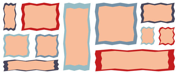 Hand-drawn text frames