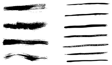 Not alma, renklendirme ve altı çizilmiş El tarzı metin için fırça Ögeleri. 